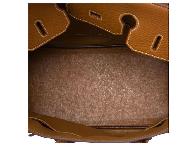 Hermès Brown Togo Birkin Retourne 35 Castaño - vista 4