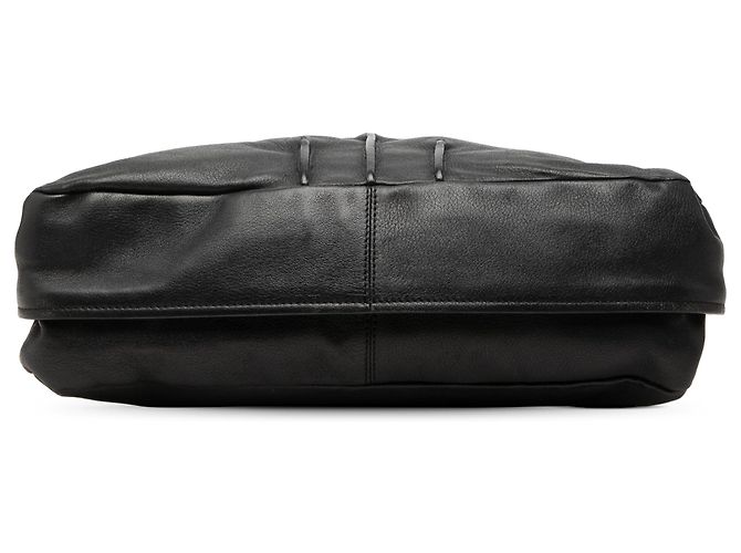 Borsa Satchel Margaret Chloé in pelle di vitello grana naturale nera - vista 3