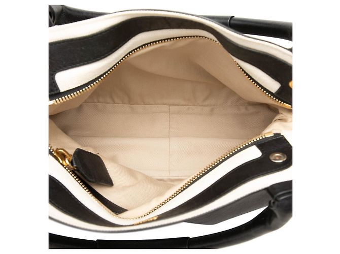 Borsa Satchel Margaret Chloé in pelle di vitello grana naturale nera - vista 4