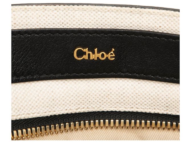 Borsa Satchel Margaret Chloé in pelle di vitello grana naturale nera - vista 5
