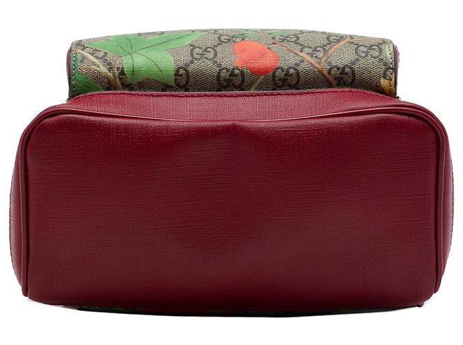 Zaino Gucci Beige Small GG Supreme Web Tian - vista 3