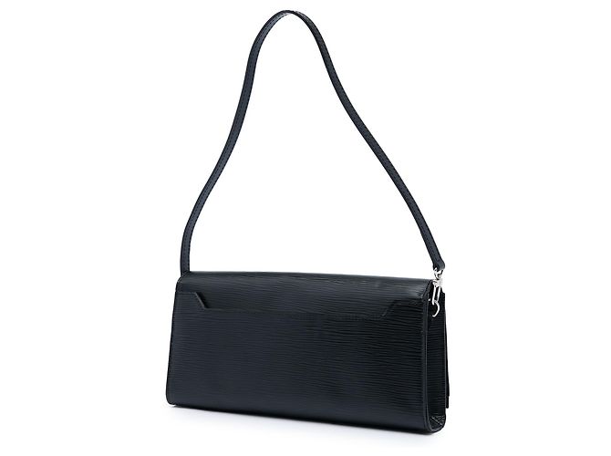 Clutch Louis Vuitton Sevigne in pelle Epi nera Nero - vista 2