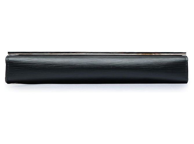 Clutch Louis Vuitton Sevigne in pelle Epi nera Nero - vista 3