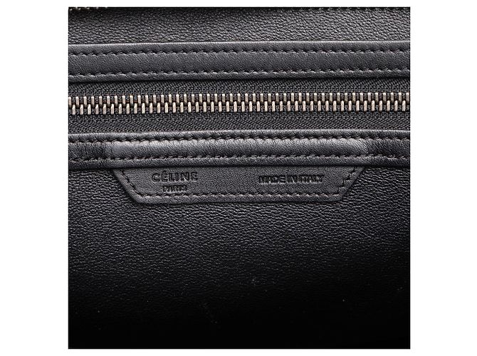 Céline Celine Blue Micro Tricolor Leather Luggage Tote Blau - Ansicht 5