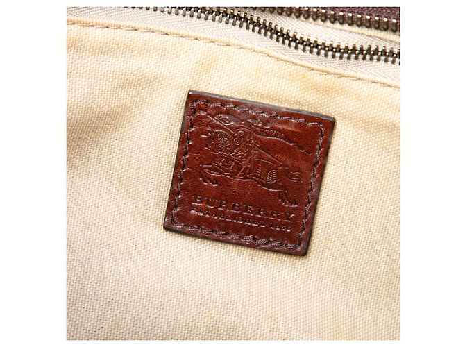 Borsa Lowry in tela Mega Check beige Burberry - vista 5