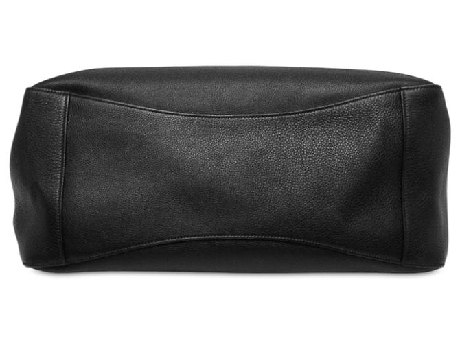 Tote Prada em couro granulado macio preto Large - vista 3