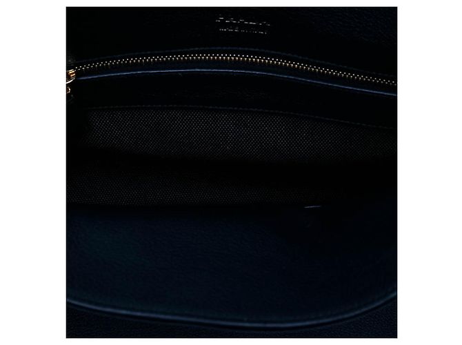 Tote Prada em couro granulado macio preto Large - vista 4