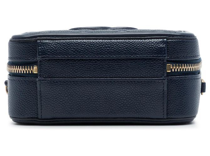 Chanel Blue Small Caviar CC Filigree Vanity Case Bleu Bleu Marine - vue 3