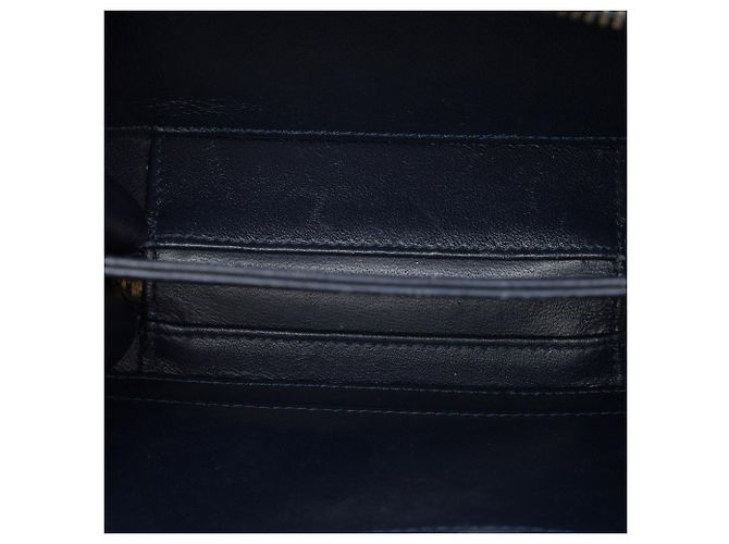 Chanel Blue Small Caviar CC Filigree Vanity Case Bleu Bleu Marine - vue 4