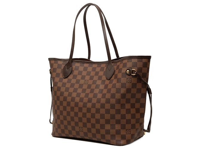 Louis Vuitton Brown Damier Ebene Neverfull MM Castaño - vista 2