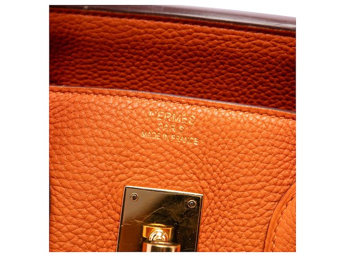 Hermès Orange Togo Birkin Retourne 35 - Ansicht 5