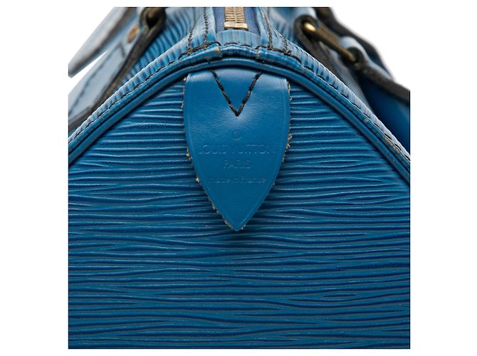 Louis Vuitton Blue Epi Speedy 25 Blau - Ansicht 5