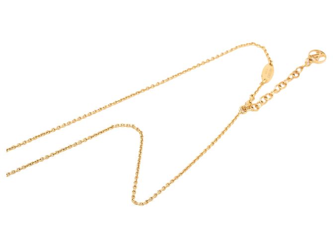 Louis Vuitton Gold Plated Essential V Halskette Gold Golden - Ansicht 6