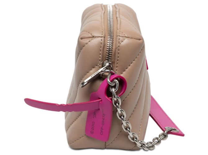 Off White Bolso cámara Off-White Jackhammer de piel de cordero acolchada marrón Castaño Marrón claro - vista 2