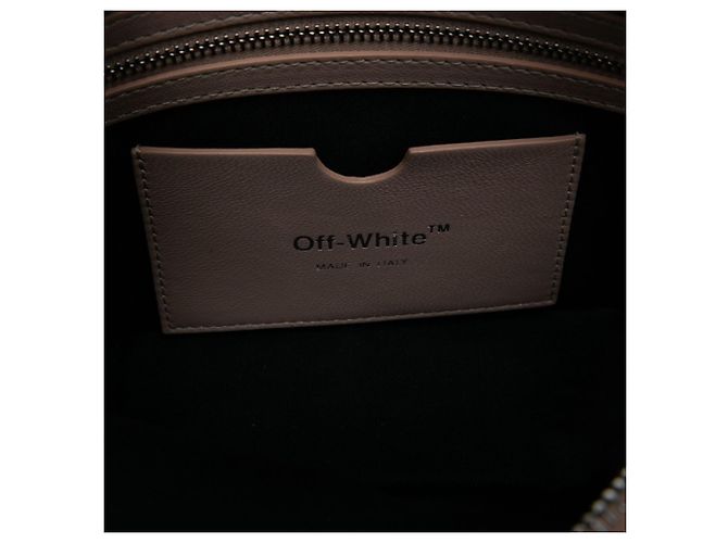Off White Bolso cámara Off-White Jackhammer de piel de cordero acolchada marrón Castaño Marrón claro - vista 5