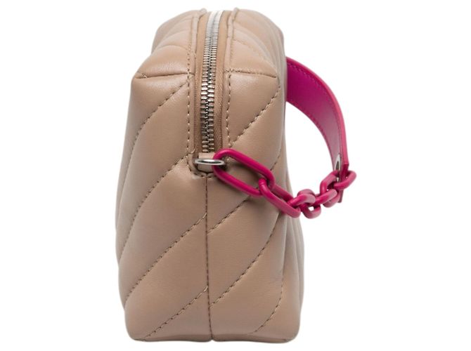 Off White Bolso cámara Off-White Jackhammer de piel de cordero acolchada marrón Castaño Marrón claro - vista 6