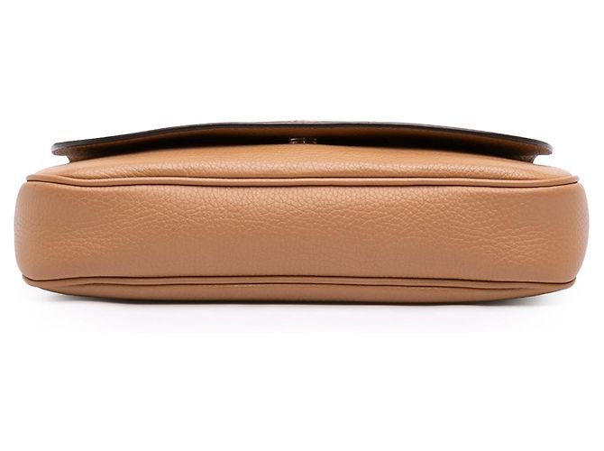 Gucci Soho Chain Flap Crossbody in pelle di vitello marrone Medium Carne - vista 3