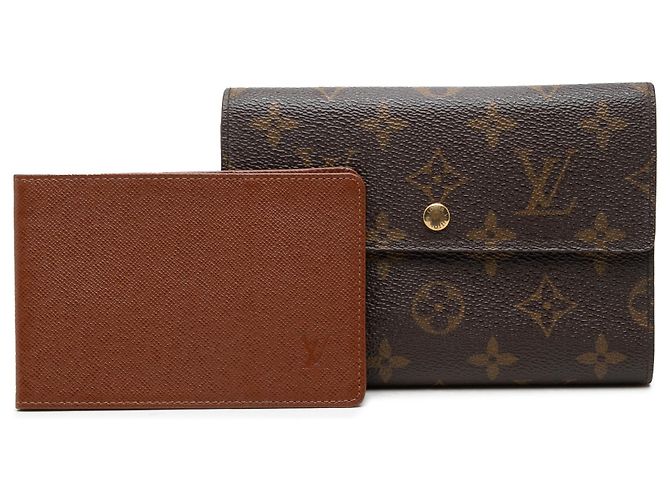 Portefeuille Louis Vuitton Brown Monogram Porte Tresor Etui Papiers Marron - vue 10
