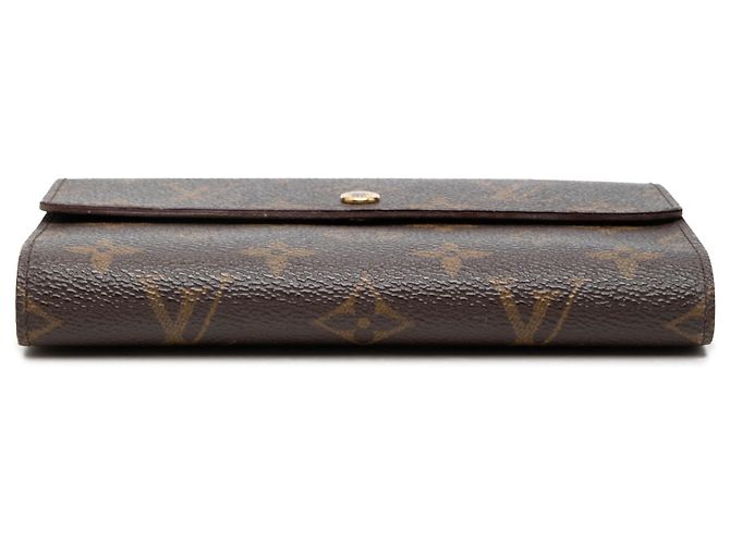 Portefeuille Louis Vuitton Brown Monogram Porte Tresor Etui Papiers Marron - vue 3