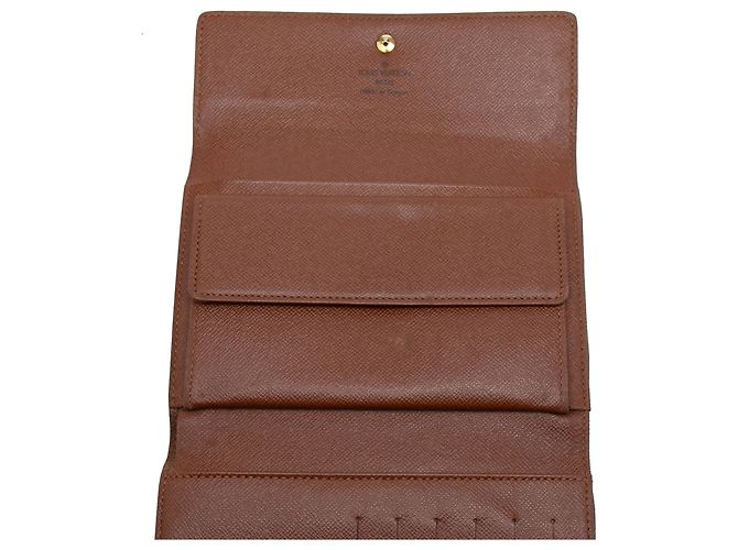 Portefeuille Louis Vuitton Brown Monogram Porte Tresor Etui Papiers Marron - vue 4