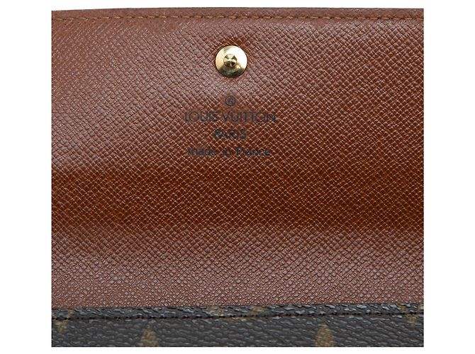 Portefeuille Louis Vuitton Brown Monogram Porte Tresor Etui Papiers Marron - vue 8