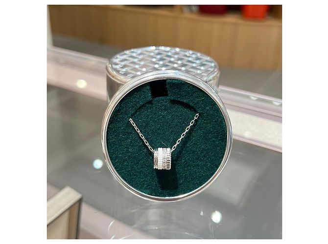 Collar con colgante de diamantes Boucheron Blanco Hardware de plata - vista 2