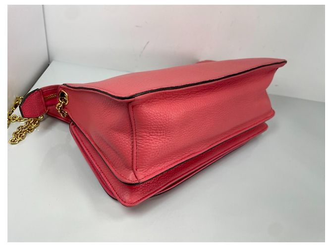 Bolso de mano MCM en cuero rosa - vista 4