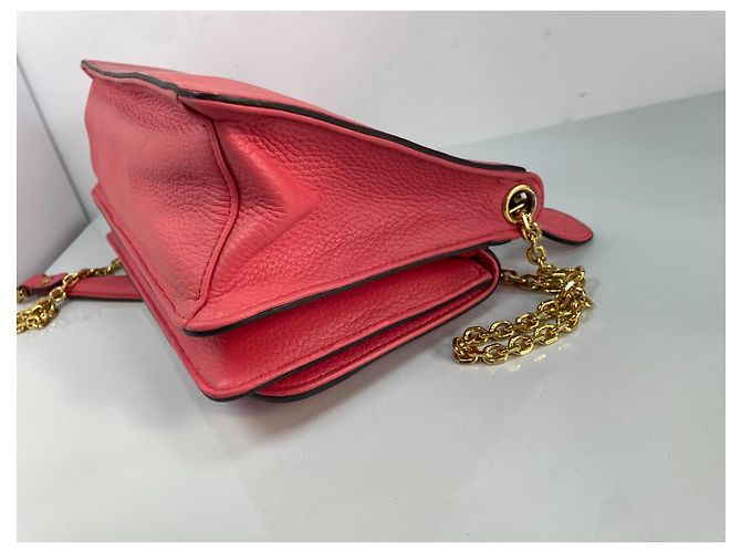 Bolso de mano MCM en cuero rosa - vista 5