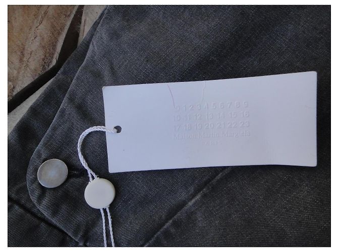 Maison Martin Margiela MM6 Maison Margiela Calças Largas Cinzentas em Algodão Cinza - vista 5