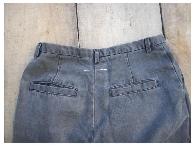 Maison Martin Margiela MM6 Maison Margiela Calças Largas Cinzentas em Algodão Cinza - vista 9