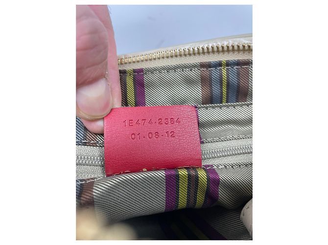 Etro Borsa a tracolla in pelle goffrata Paisley Beige D'oro - vista 11