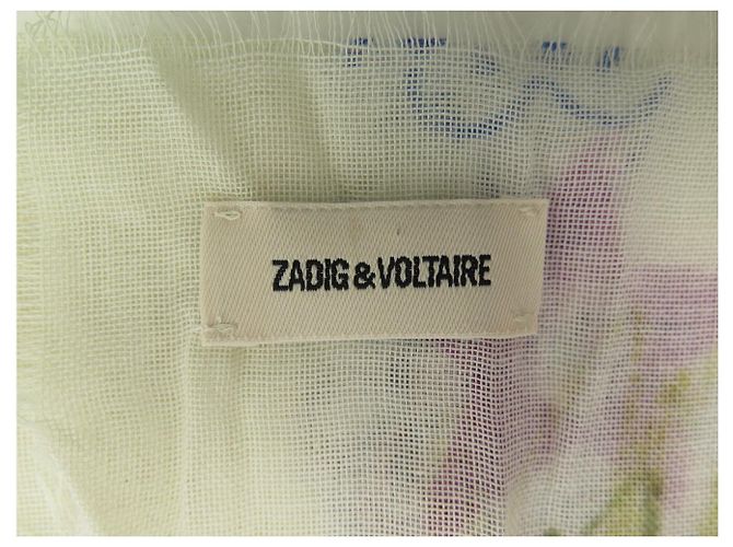 NUOVA SCARPA LUNGA ZADIG & VOLTAIRE MAXI DELTA HUMBERTO OWSC00467100 SCARF Multicolore - vista 7