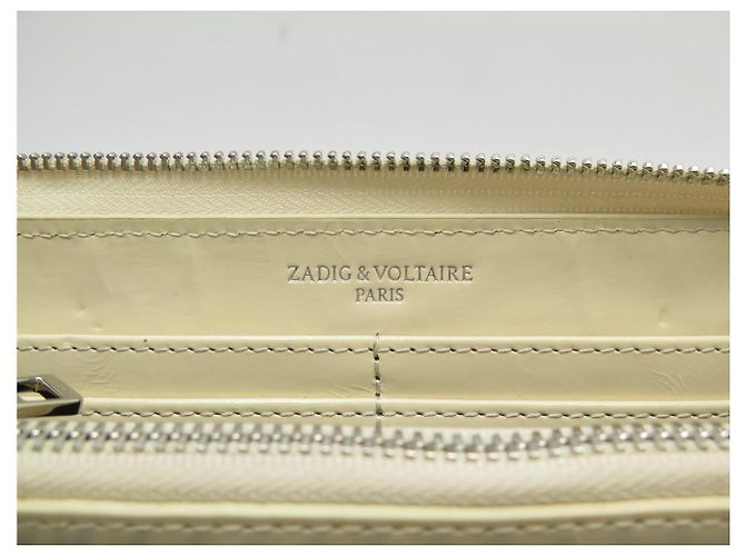 NEUE ZADIG & VOLTAIRE COMPAGNON TATTOO GELDBÖRSE + BANANEN-CHARM Roh - Ansicht 9