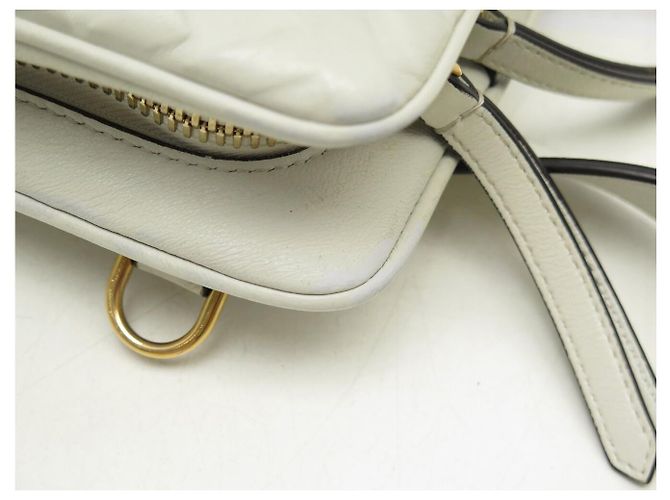 FENDI PSIDE DOWN FF LEATHER HANDBAG 8BT305 SHOULDER STRAP OR BELT Grey - view 10