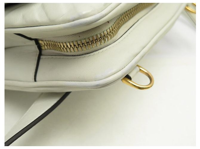 FENDI PSIDE DOWN FF LEATHER HANDBAG 8BT305 SHOULDER STRAP OR BELT Grey - view 11