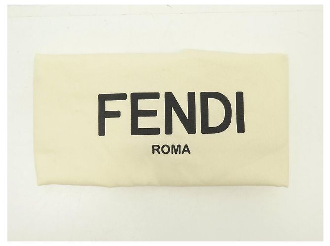 FENDI PSIDE DOWN FF LEATHER HANDBAG 8BT305 SHOULDER STRAP OR BELT Grey - view 19