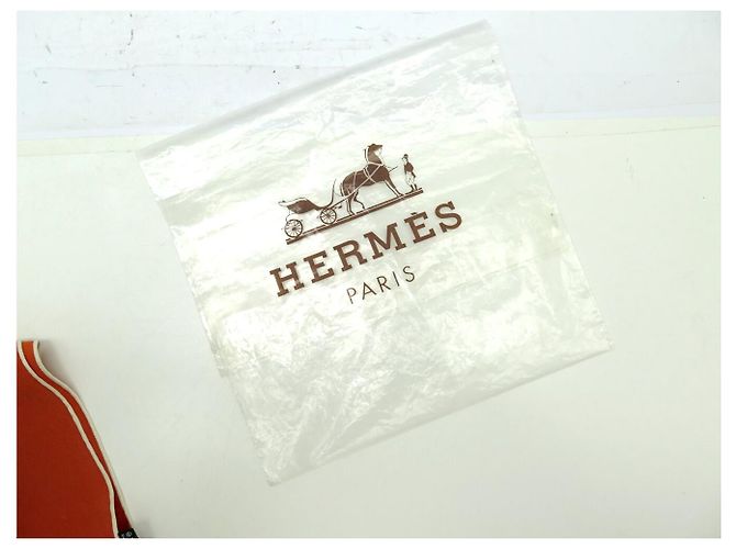 Hermès HERMES LOSANGE MINI SILK SCARF PLAIN ORANGE PATTERN 100X45 CM SILK SCARF - view 11