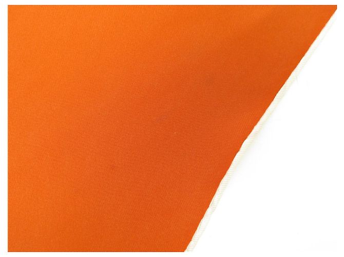 Hermès HERMES LOSANGE MINI SILK SCARF PLAIN ORANGE PATTERN 100X45 CM SILK SCARF - view 7