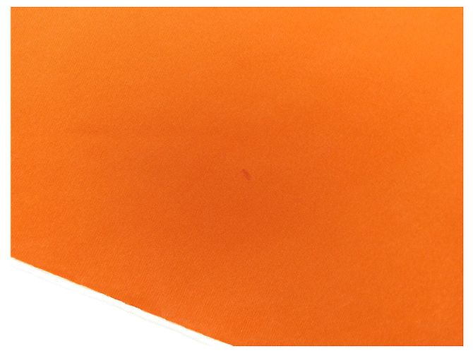 Hermès HERMES LOSANGE MINI SILK SCARF PLAIN ORANGE PATTERN 100X45 CM SILK SCARF - view 8
