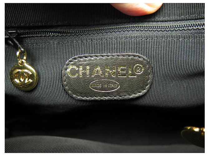ZAINO VINTAGE CHANEL CHIUSURA TIMELESS LOGO CC PELLE CAVIAR Nero - vista 12