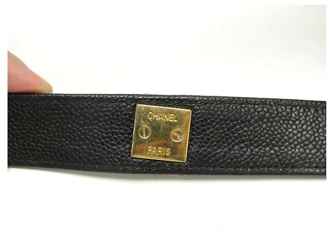 ZAINO VINTAGE CHANEL CHIUSURA TIMELESS LOGO CC PELLE CAVIAR Nero - vista 4