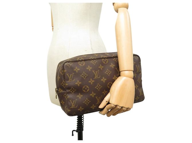 VINTAGE POCHETTE LOUIS VUITTON TROUSSE TOILETTE 28 GM M43383 MONOGRAM POUCH Marrone - vista 6