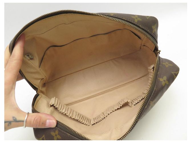 VINTAGE POCHETTE LOUIS VUITTON TROUSSE TOILETTE 28 GM M43383 MONOGRAM POUCH Marrone - vista 7
