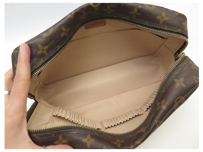 POCHETTE LOUIS VUITTON TROUSSE TOILETTE 28 GM M43383 TOILE MONOGRAM CLUTCH Marrone - vista 7