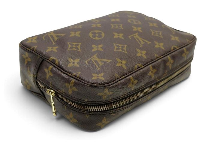 VINTAGE POCHETTE LOUIS VUITTON TROUSSE TOILETTE 23 M47524 MONOGRAM CLUTCH Marrone - vista 4