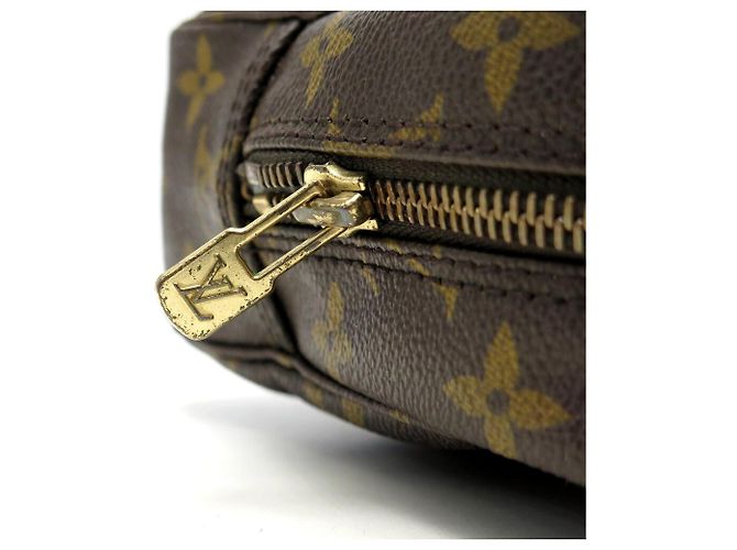 VINTAGE POCHETTE LOUIS VUITTON TROUSSE TOILETTE 23 M47524 MONOGRAM CLUTCH Marrone - vista 5