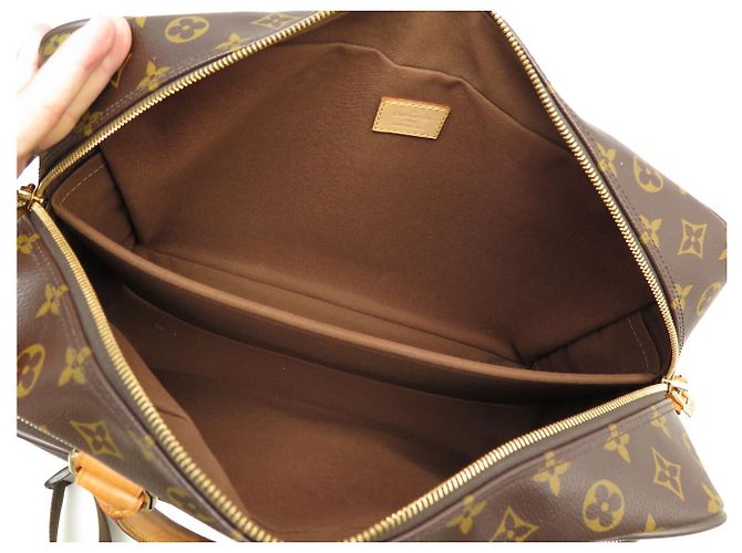 NEUE LOUIS VUITTON ICARE MONOGRAM M23252 BRIEFCASE MESSENGER BAG Braun - Ansicht 11