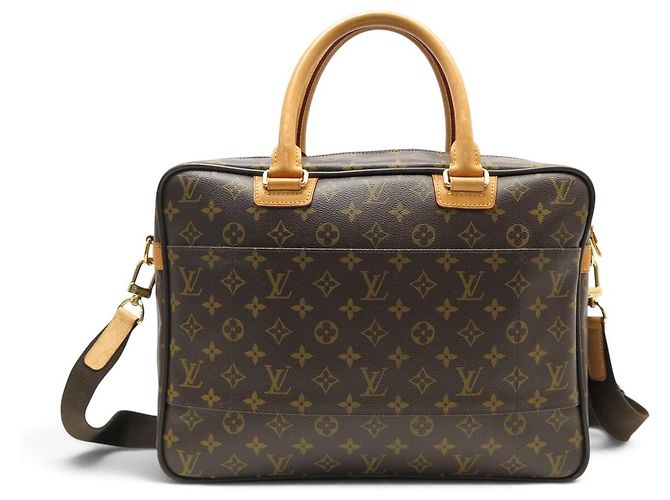 NEUE LOUIS VUITTON ICARE MONOGRAM M23252 BRIEFCASE MESSENGER BAG Braun - Ansicht 2
