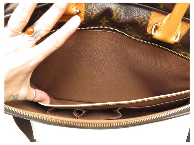 NEUE LOUIS VUITTON ICARE MONOGRAM M23252 BRIEFCASE MESSENGER BAG Braun - Ansicht 9