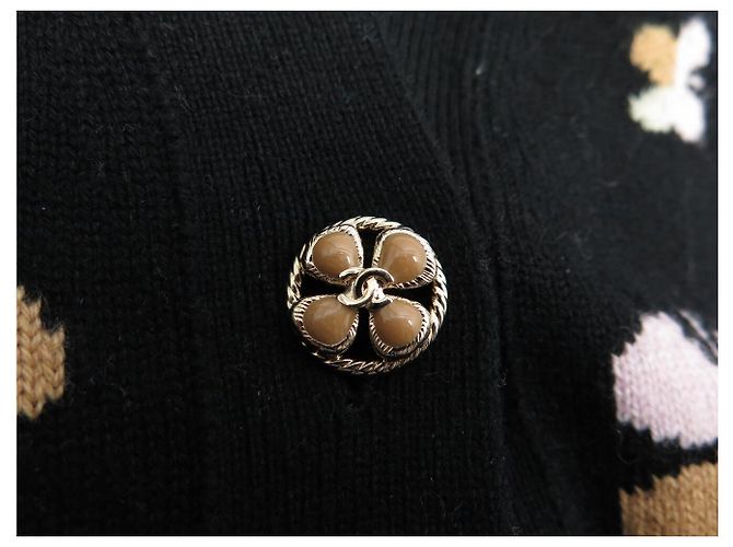 CHANEL CARDIGAN KLEEE P77000 M 38 SCHWARZE CASHMERE JACKE - Ansicht 12